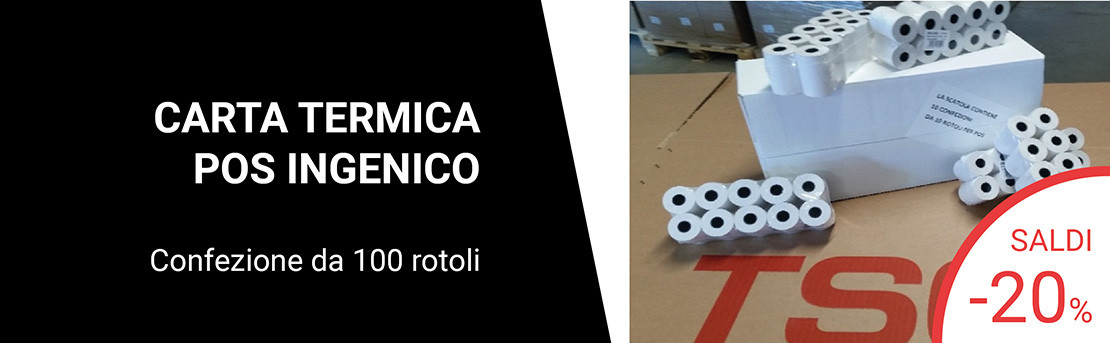 CARTA TERMICA POS INGENICO